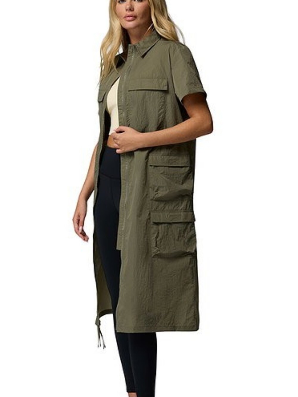 NWT Columbia Womens Elevated View Utility Dress Stone Green Size Small